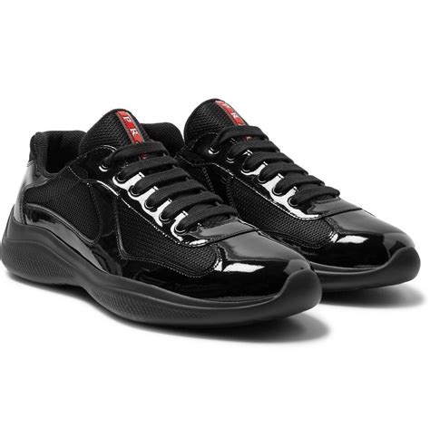 men's black and red prada shoes|black chunky Prada shoes.